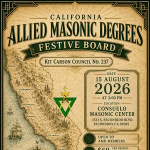 2026 Festive Board Allied Masonic Degrees
